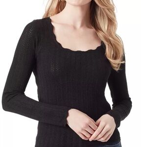 Jessica Simpson Black Long Sleeve Blouse